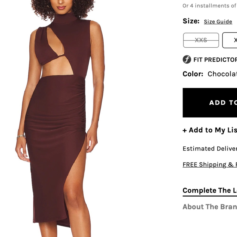 NDB ANABELLA MIDI DRESS